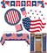 4th of July Party Supplies for 18 Guest – Plates, Cups, Napkins, Table Cover, USA Banner & Balloons